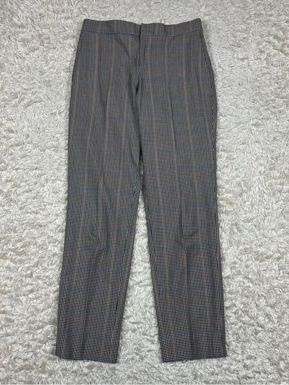 45R Check Pattern Wool Slacks Pants - Picture 2 of 15
